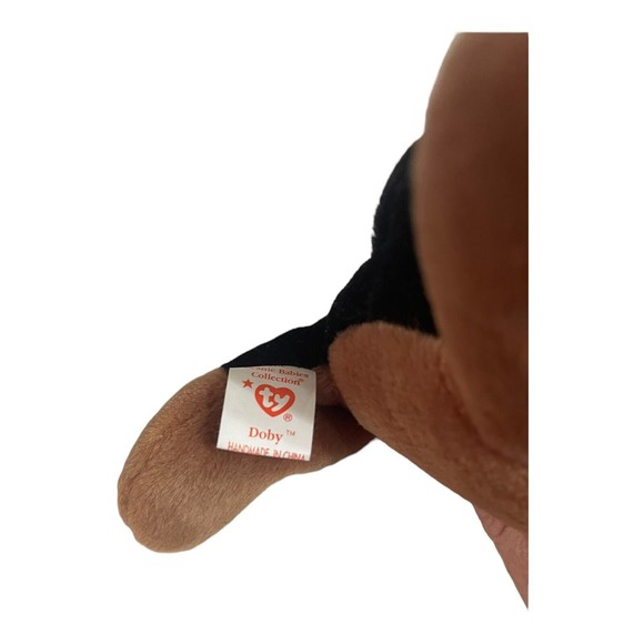 Ty Beanie Babies Doby Black Brown Dog 1996 *RARE, FACTORY ERRORS* Retired, Baby - Picture 6 of 9